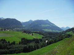 view of the Javro Valley from Cerniat