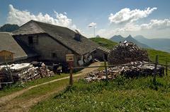 The lonely house in a vast, rural landscape