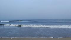 a beautiful scenic view of Marina Beach in Chennai, India