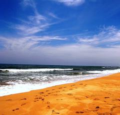 Beach in Bay of Bengal near Chennai