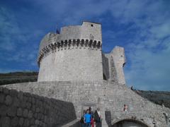 Scenic view of Dubrovnik with its historic walls and clear blue Adriatic Sea