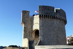 Dubrovnik Old City Walls on a sunny day