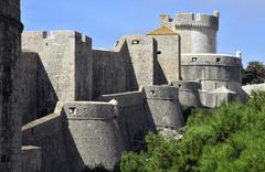 Northern walls and Minceta Fortress in Dubrovnik, Croatia