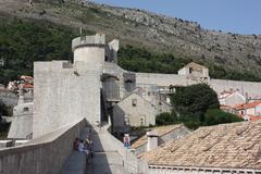 dubrovnik old town aerial view