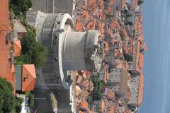 Old town of Dubrovnik on the Adriatic coast