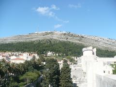 A scenic view of Dubrovnik from a hill