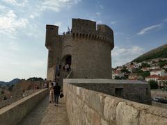 View of Dubrovnik from the city walls towards Minčeta Fortress