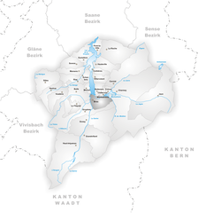 map of the municipality of Broc