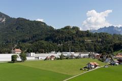 Cailler chocolate factory in Broc, Switzerland