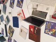 Table with books and fanzines