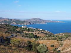 View towards Cap Béar from the heights of Banyuls-sur-Mer, Pyrénées-Orientales