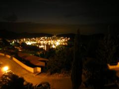 A scenic view of Banyuls-sur-Mer with its coastal buildings and surrounding hills