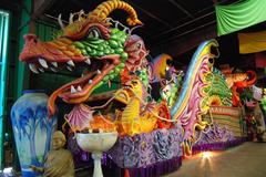 Leviathan float at Mardi Gras World in New Orleans