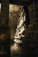 Display area on the lower floor of the Anahuacalli Museum in Mexico City