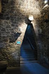 Entrance to the stairwell of the Anahuacalli Museum in Coyoacan, Mexico City