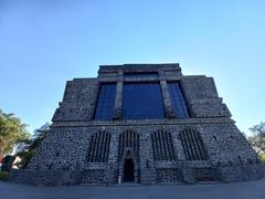 Main facade of Museo Diego Rivera-Anahuacalli in Coyoacán, Mexico City