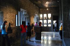 Hall in the upstairs portion of the Anahuacalli Museum in Mexico City