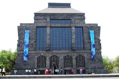 Facade of the Anahuacalli Museum in Mexico City