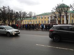 Voters' strike in St. Petersburg on January 28, 2018