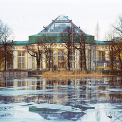 Tauride Garden with pond in Saint Petersburg