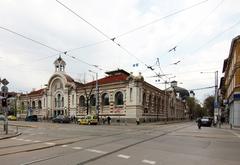 Maria Luiza Boulevard with Central Sofia Market Hall and Sofia Synagogue