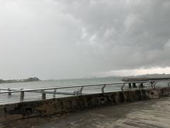 Marina Reservoir with city skyline in the background