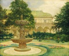 Fountain in front of the Summer Palace at Prague Castle by Bohumír Roubalík