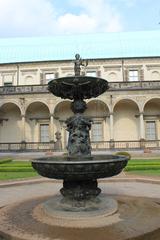 singing fountain at Belvedere in Prague