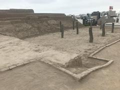 Huaca Pucllana ritual center with ocean view