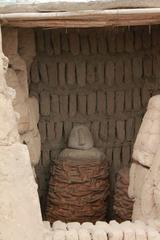 ancient mummy in burial chamber