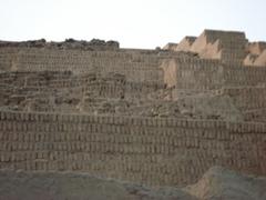 Huaca Pucllana ruins in Lima, Peru