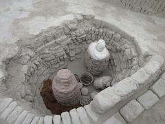 Ceremonial pit at Huaca Pucllana in Peru