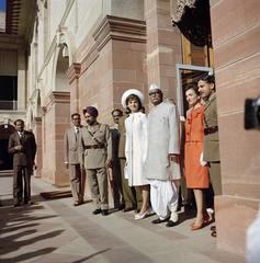 First Lady Jacqueline Kennedy and President Rajendra Prasad