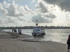 Madh Island Road in Mumbai with Marve creek