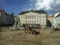 Brno Zelný trh reconstruction July 2014