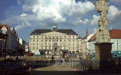 Brno Zelný trh square reconstruction July 2014