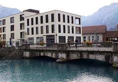 Interlaken Unterseen Brücke Goldey