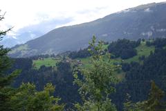 Beatenberg view from Harder Kulm in canton of Bern Switzerland