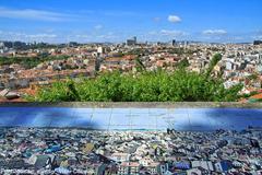 Miradouro da Senhora do Monte in Lisbon, Portugal