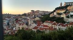 Lisbon cityscape with historic buildings and the Tagus River