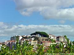 Scenic view from Senhora do Monte in Lisboa, Portugal