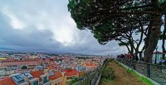 Tuk-tuk ride through Lisbon in the evening