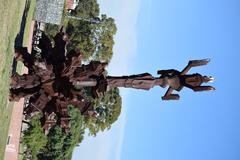 Torres de la memoria sculpture in Parque de la Memoria, 1999-2012