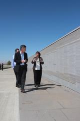 Mauricio Macri at Parque de la Memoria