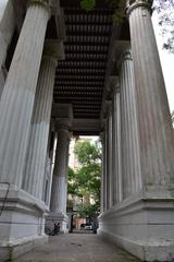 Huge pillars of Metcalfe Hall in Kolkata