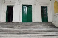 Metcalfe Hall stairs and doors in Kolkata