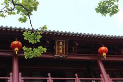 Sutra depository with traditional Chinese architecture in China