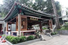 Burong Pavilion at the Temple of the Six Banyan Trees