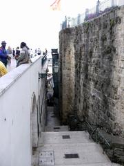 Lisbon Miradouro de Santa Luzia viewpoint wall mosaic