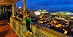 Tuck-tuck ride through Lisbon at sunset